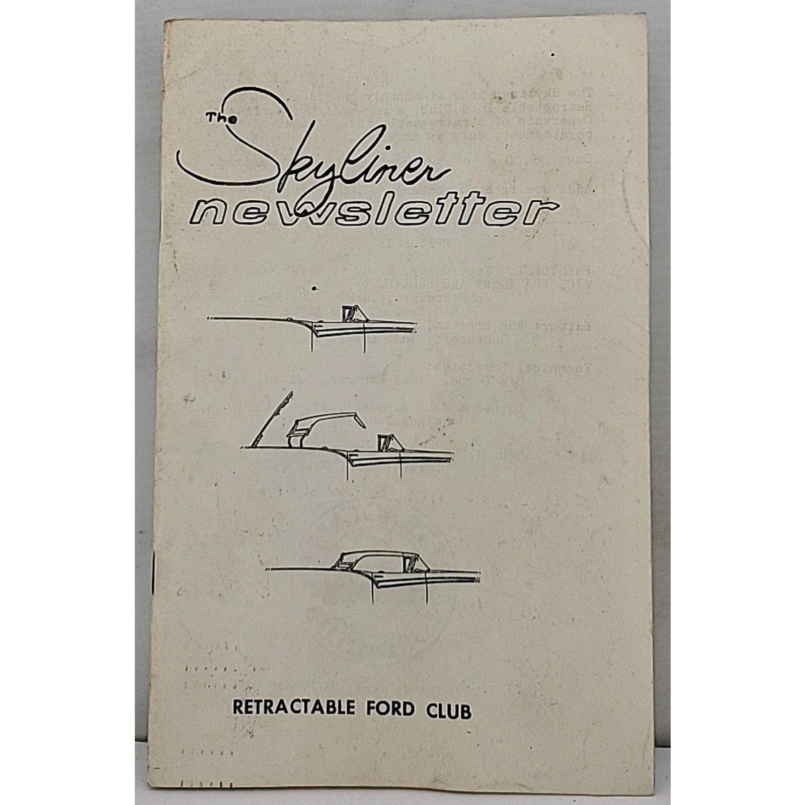 The Skyliner Newsletter - Retractable Ford Club - March-April 1975 #10