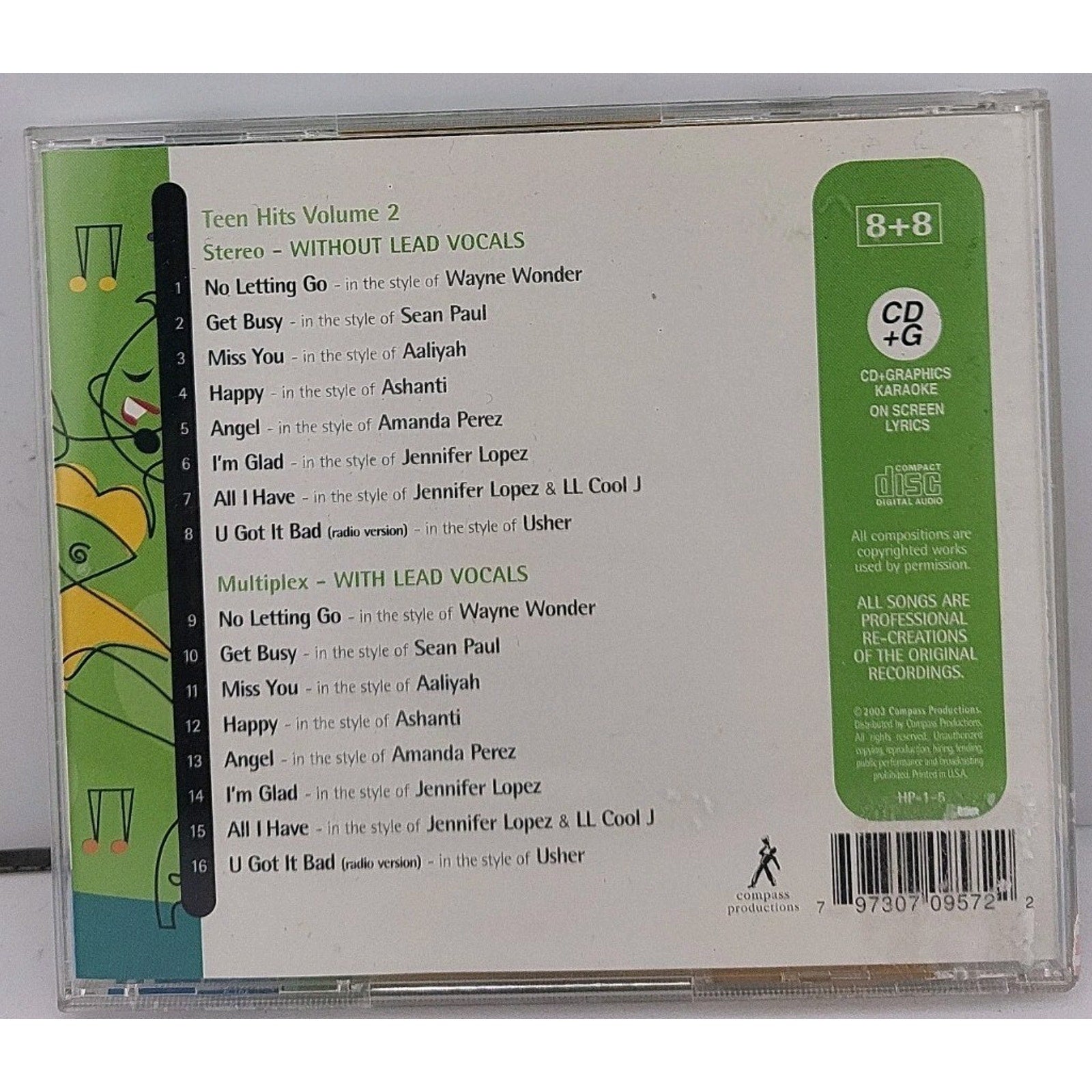 House Party Karaoke Teen Hits Volume 2 Audio CD