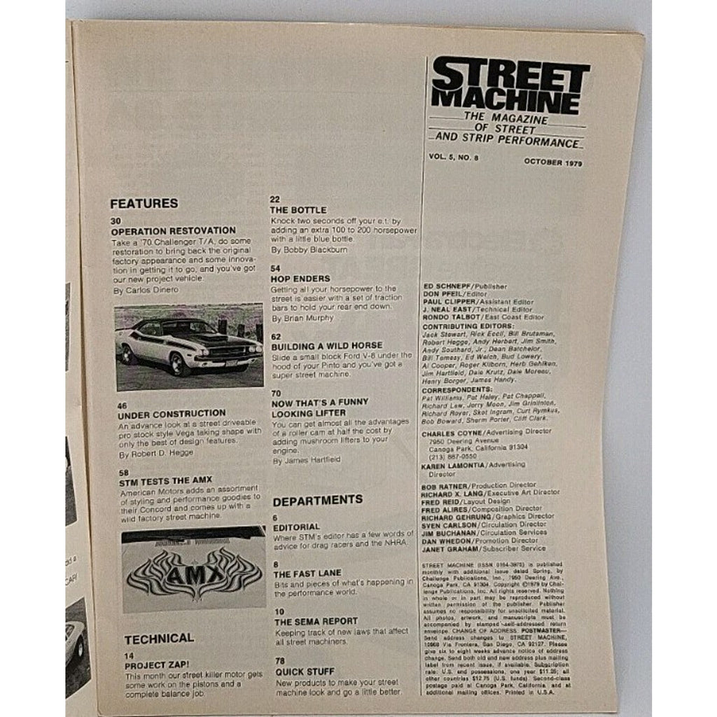 Street Machine Magazine - October 1979 - Vol. 5 No. 8