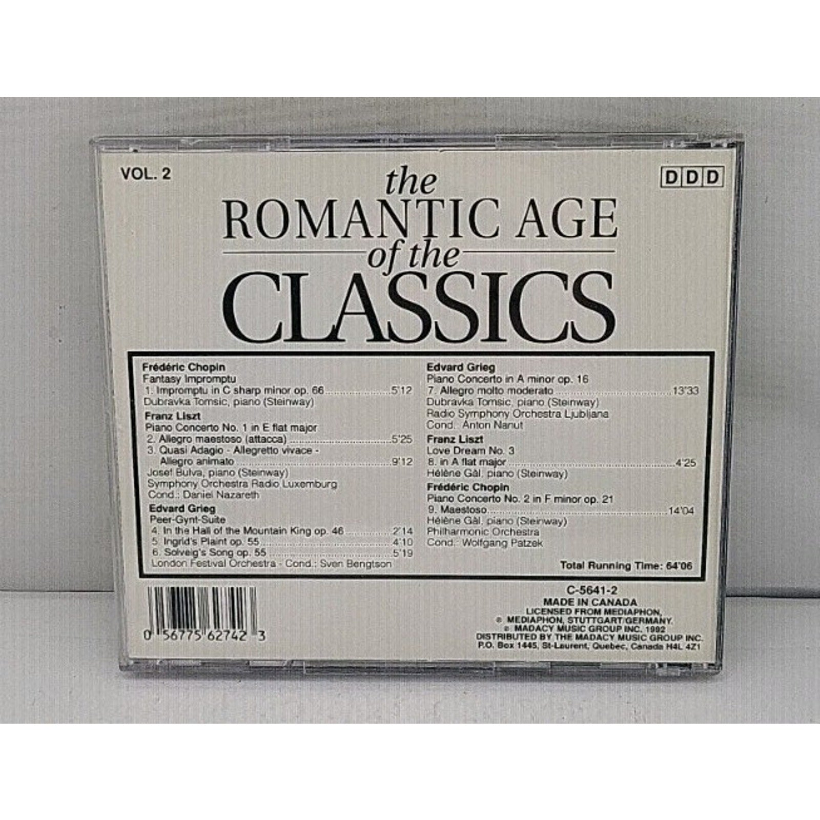 The Romantic Age of the Classics, Vol. 2 (CD, Madacy) 06