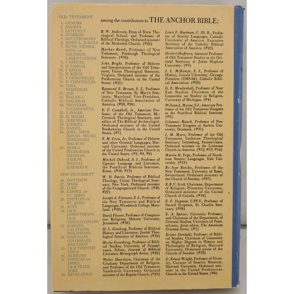 I Chronicles by Anchor Bible Staff and Jacob M. Myers (1965, Hardcover)