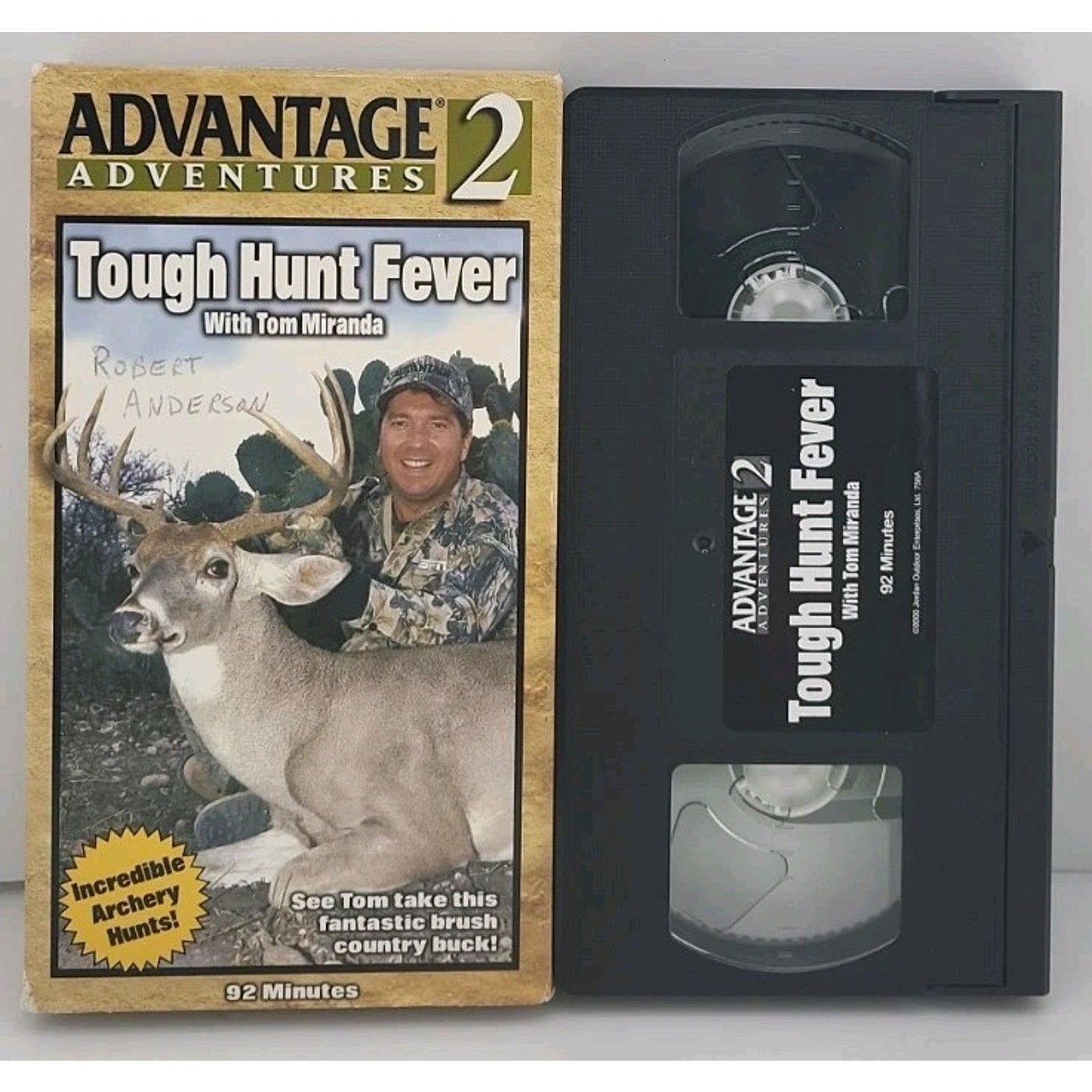 Advantage Adventures 2 Tough Hunt Fever with Tom Miranda VHS Video Tape Realtree