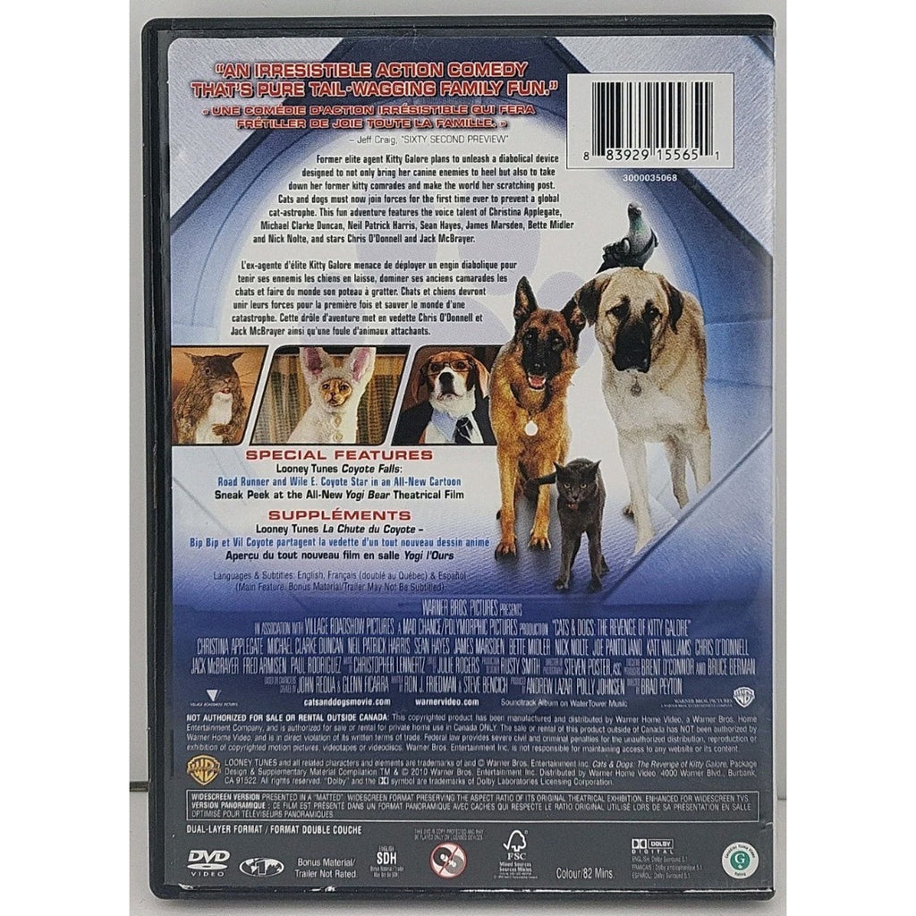Cats Dogs: The Revenge of Kitty Galore (DVD, 2010, Canadian)