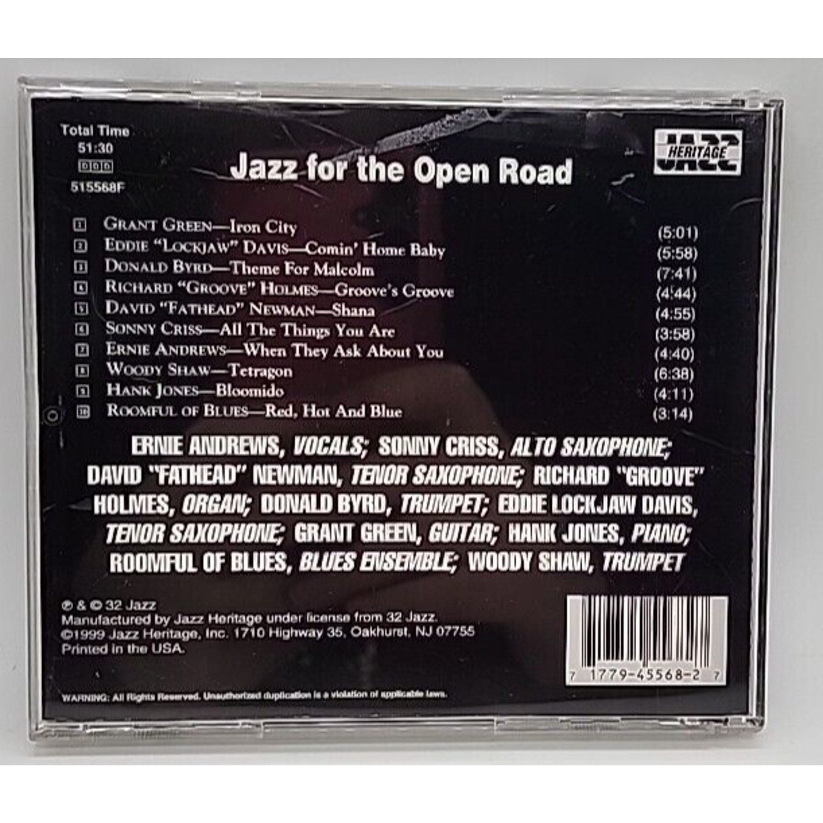 Jazz For The Open Road By Various Artists (CD, 1999)