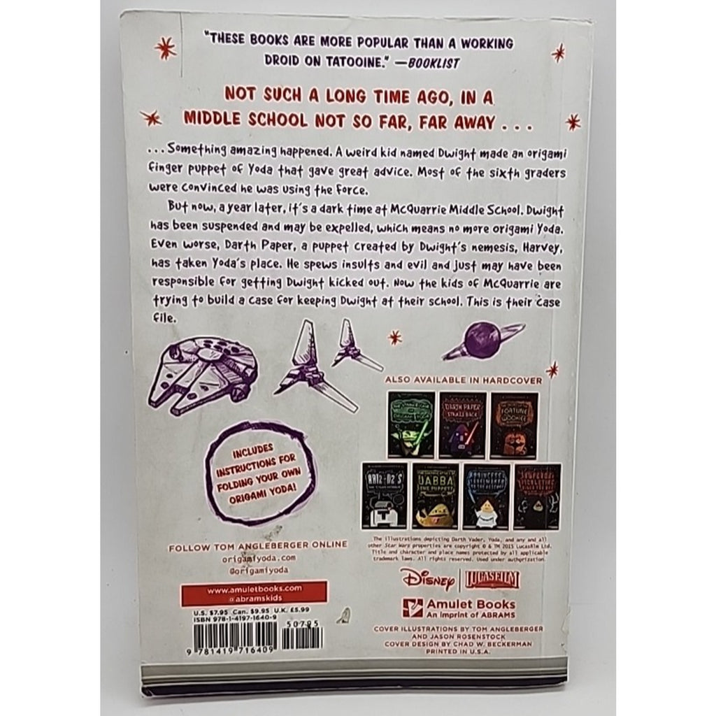Darth Paper Strikes Back (Origami Yoda #2) : An Origami Yoda Book by Tom...