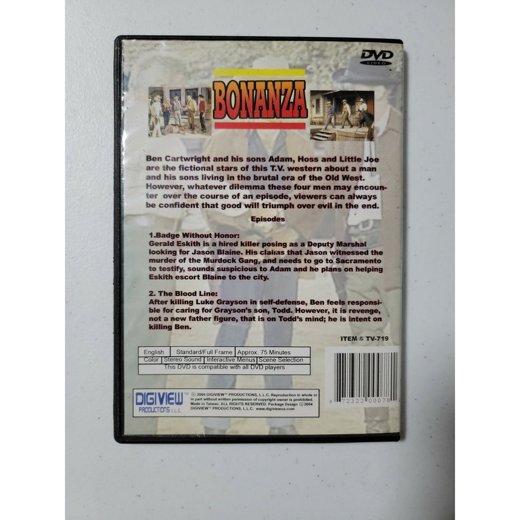 Bonanza Volume 3 - Badge Without Honor + The Blood Line (DVD)