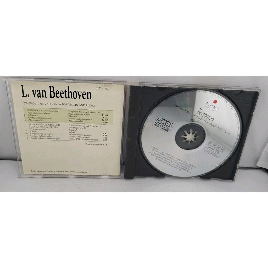 Beethoven: Symphony No. 7; Sonata for Violin and Piano (CD, Oct-1997, Point...