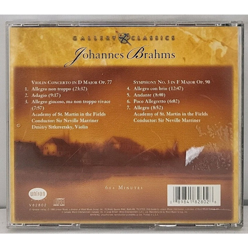 Gallery Of Classics Brahms Audio CD