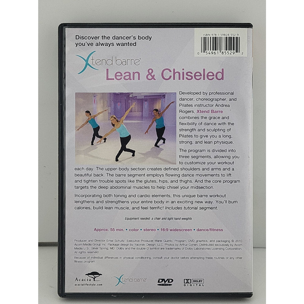 Xtend Barre: Lean Chiseled with Andrea Rogers (DVD, 2011)