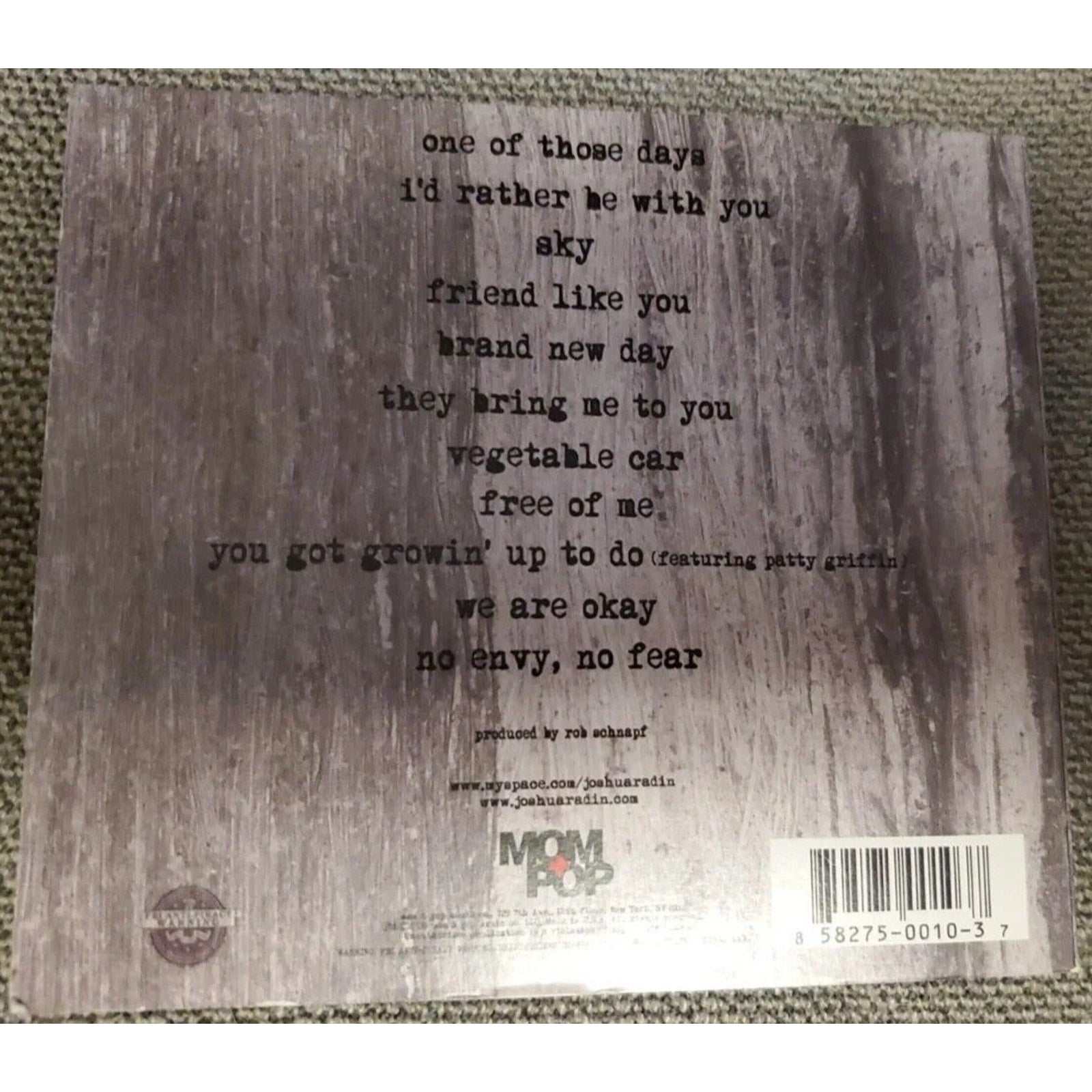 Simple Times by Joshua Radin (CD, 2008)