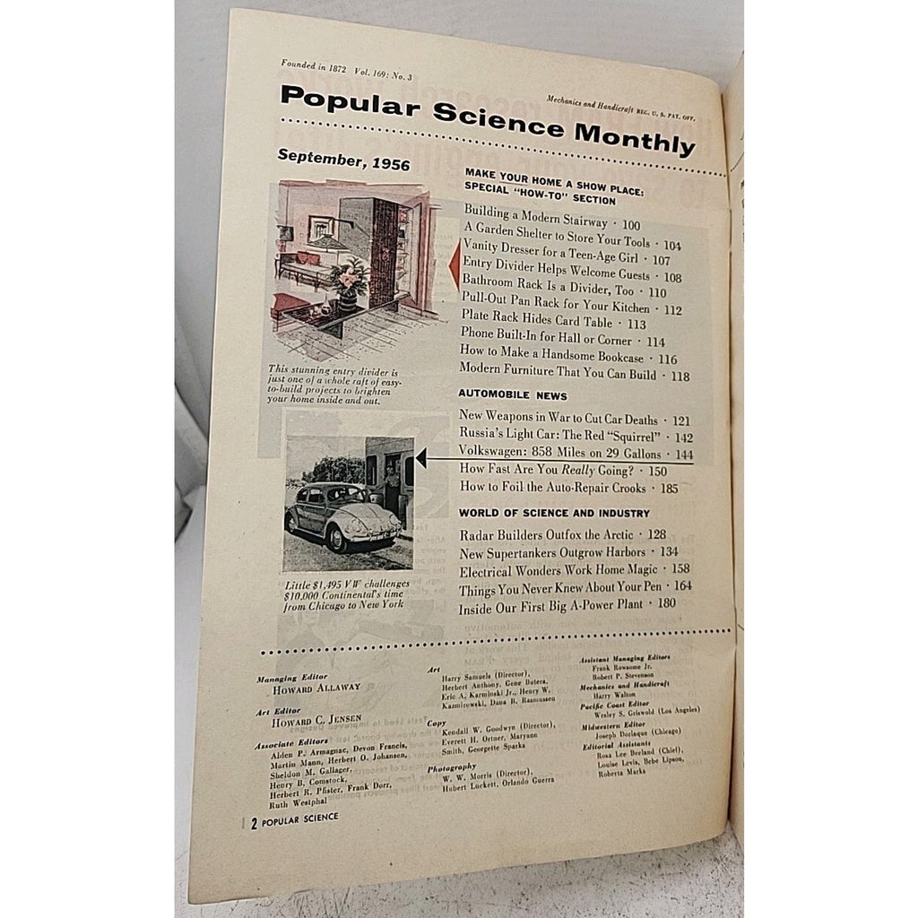Popular Science Monthly - September 1956 - Vol. 169 No. 3