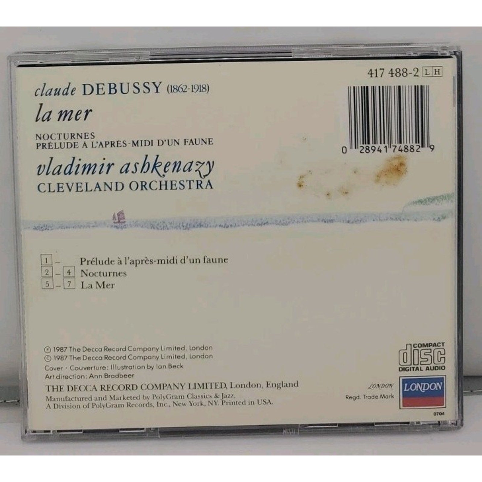 Cleveland Orchestra - La Mer / Nocturnes / Prelude - Cleveland Orchestra CD
