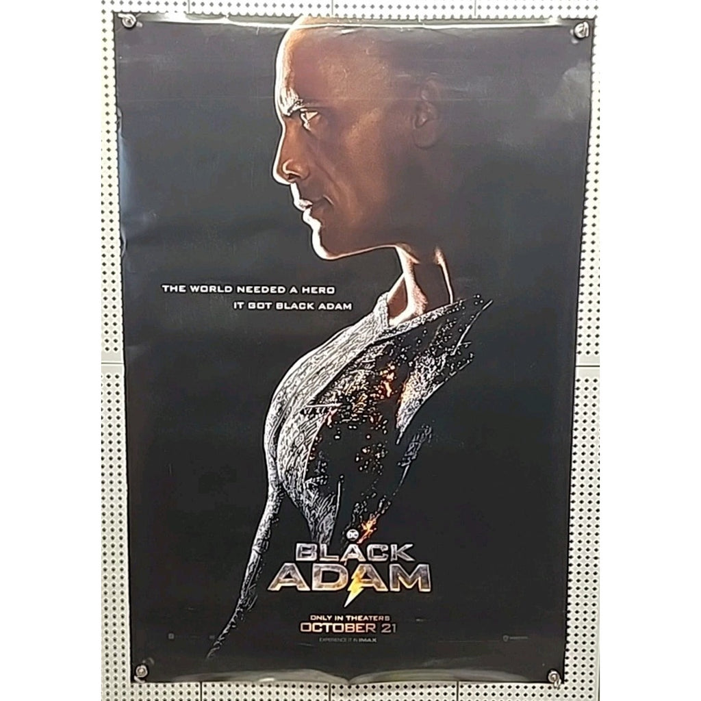 Black Adam 2022 DC Comics Double Sided Original Movie Poster 27" x 40" Teaser
