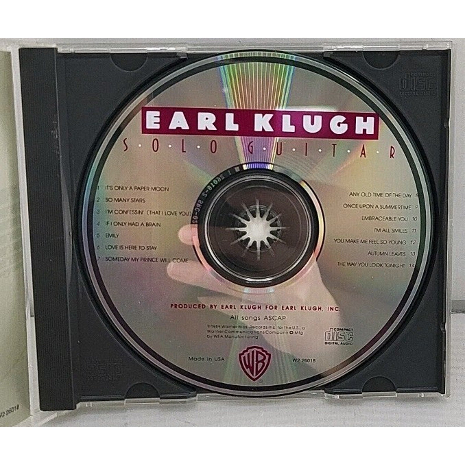 Solo Guitar by Klugh, Earl (CD, 1989)