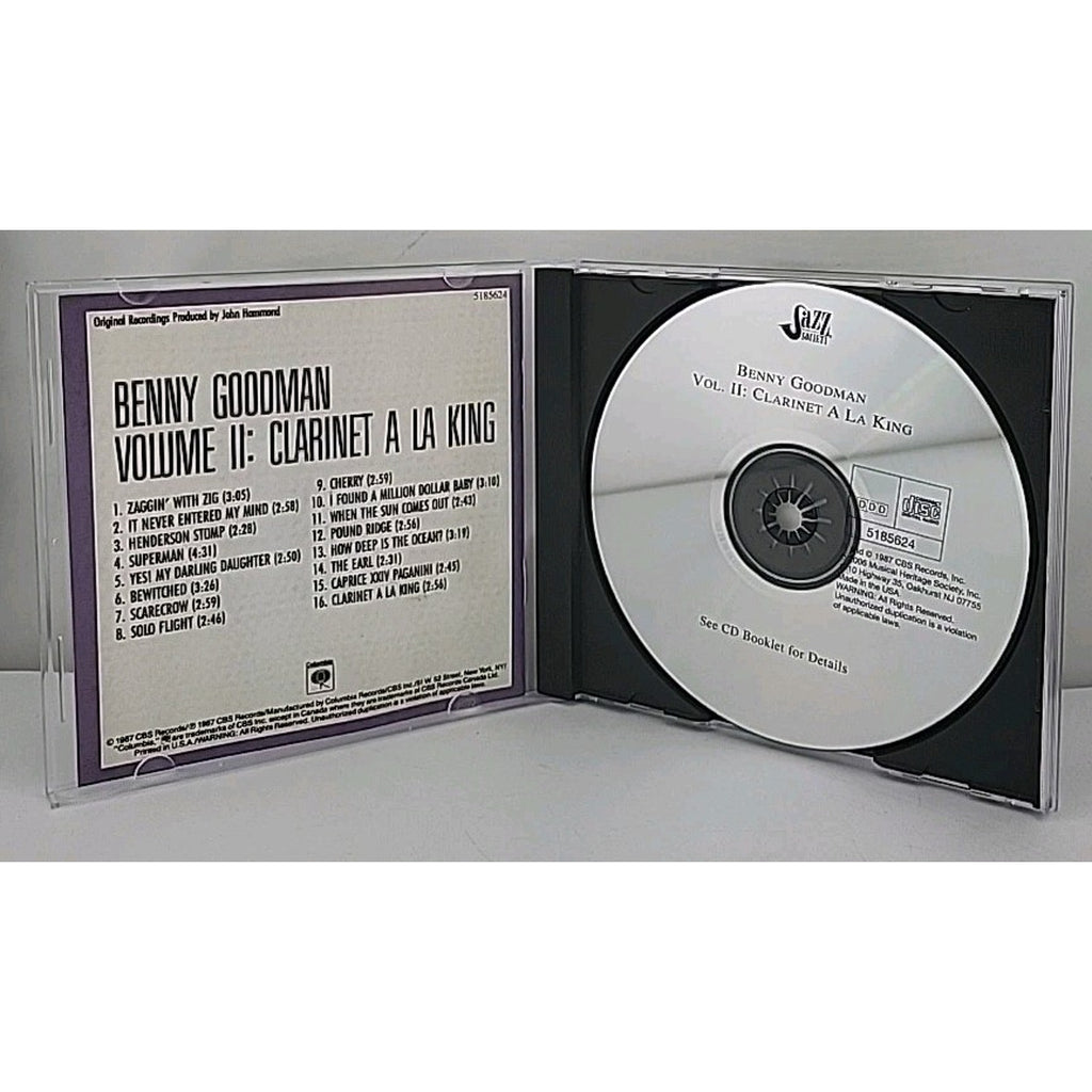 Volume II: Clarinet A La King By Benny Goodman CD