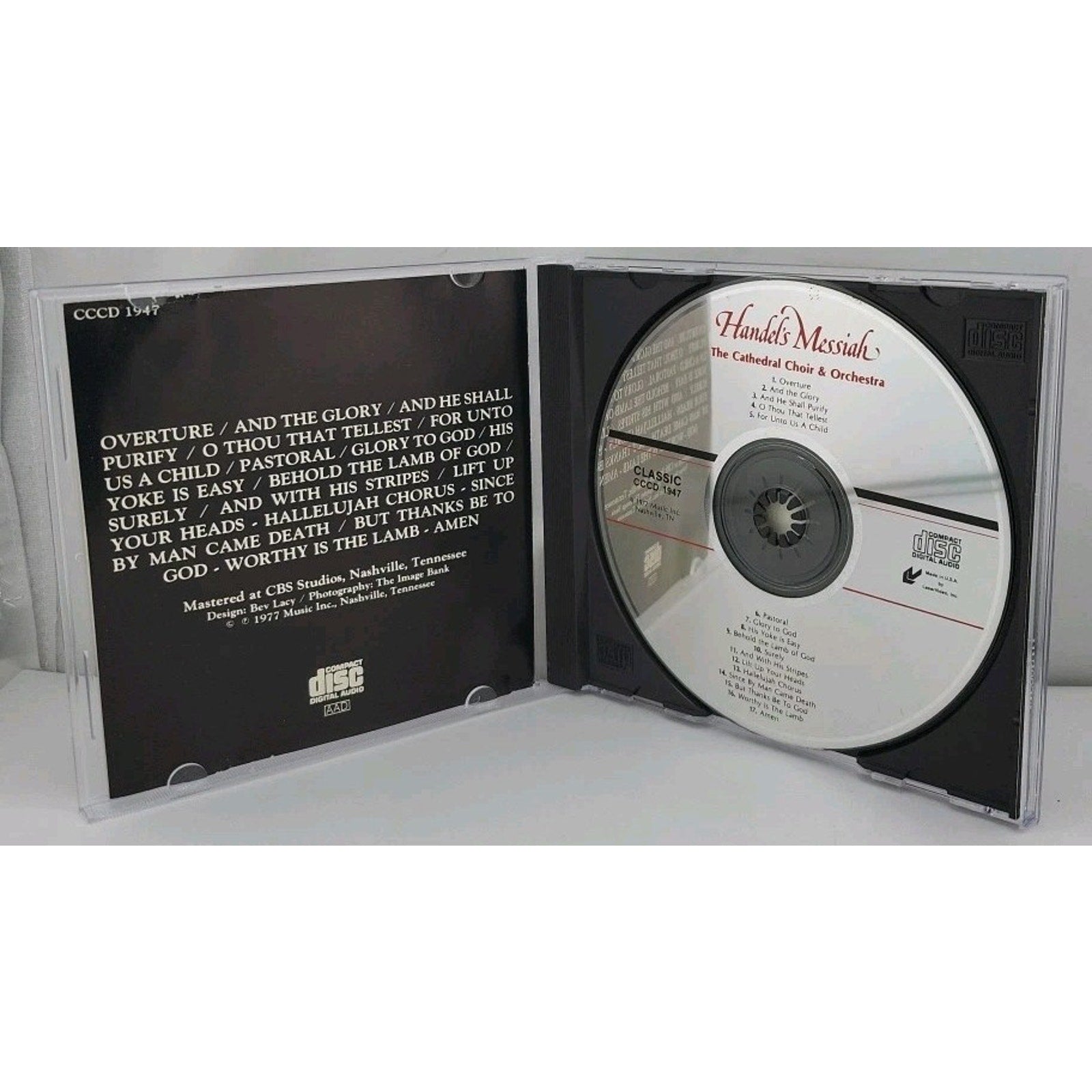 Handel's Messiah CD - The Cathedral Choir & Orchestra