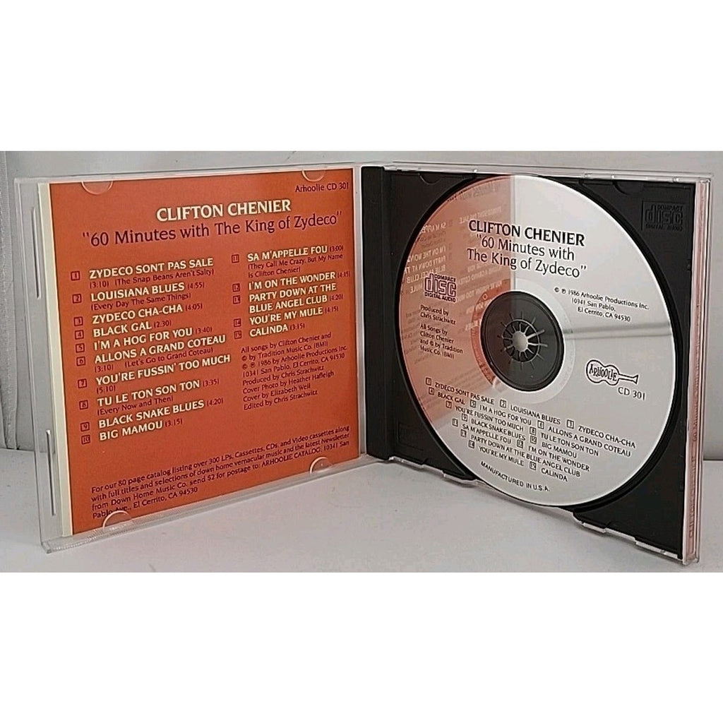 60 Minutes with the King of Zydeco by Chenier, Clifton (CD, 1993)