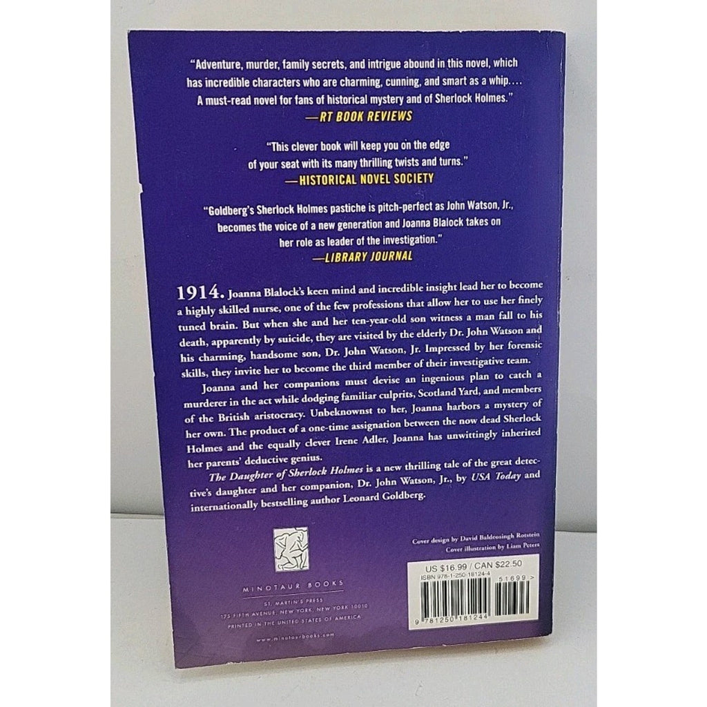 Daughter of Sherlock Holmes : A Mystery by Leonard Goldberg (2018, Trade...