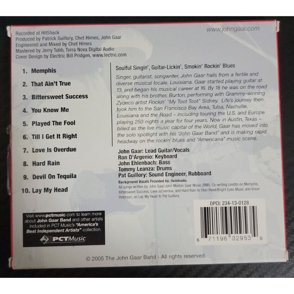 Bittersweet Success by John Gaar (CD, 2004)