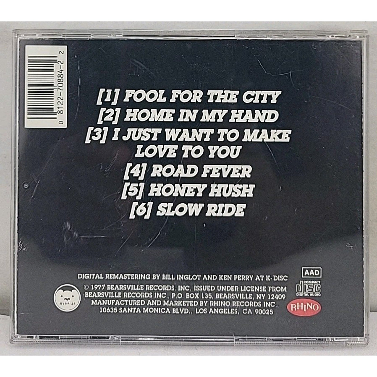 Live by Foghat (CD, 1990)