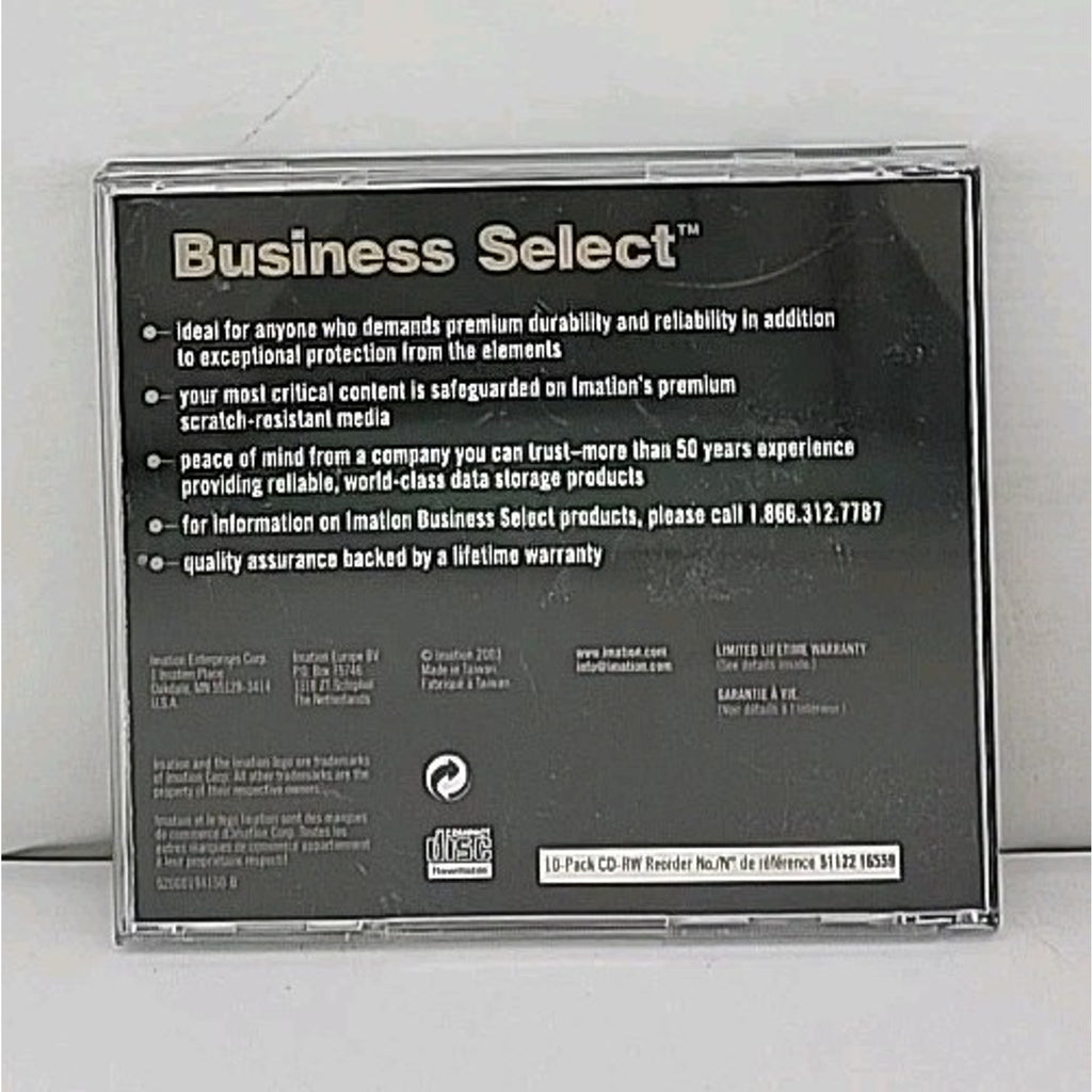 Imation Business Select CD-RW 80 Mins 700MB Desktop Network Backup