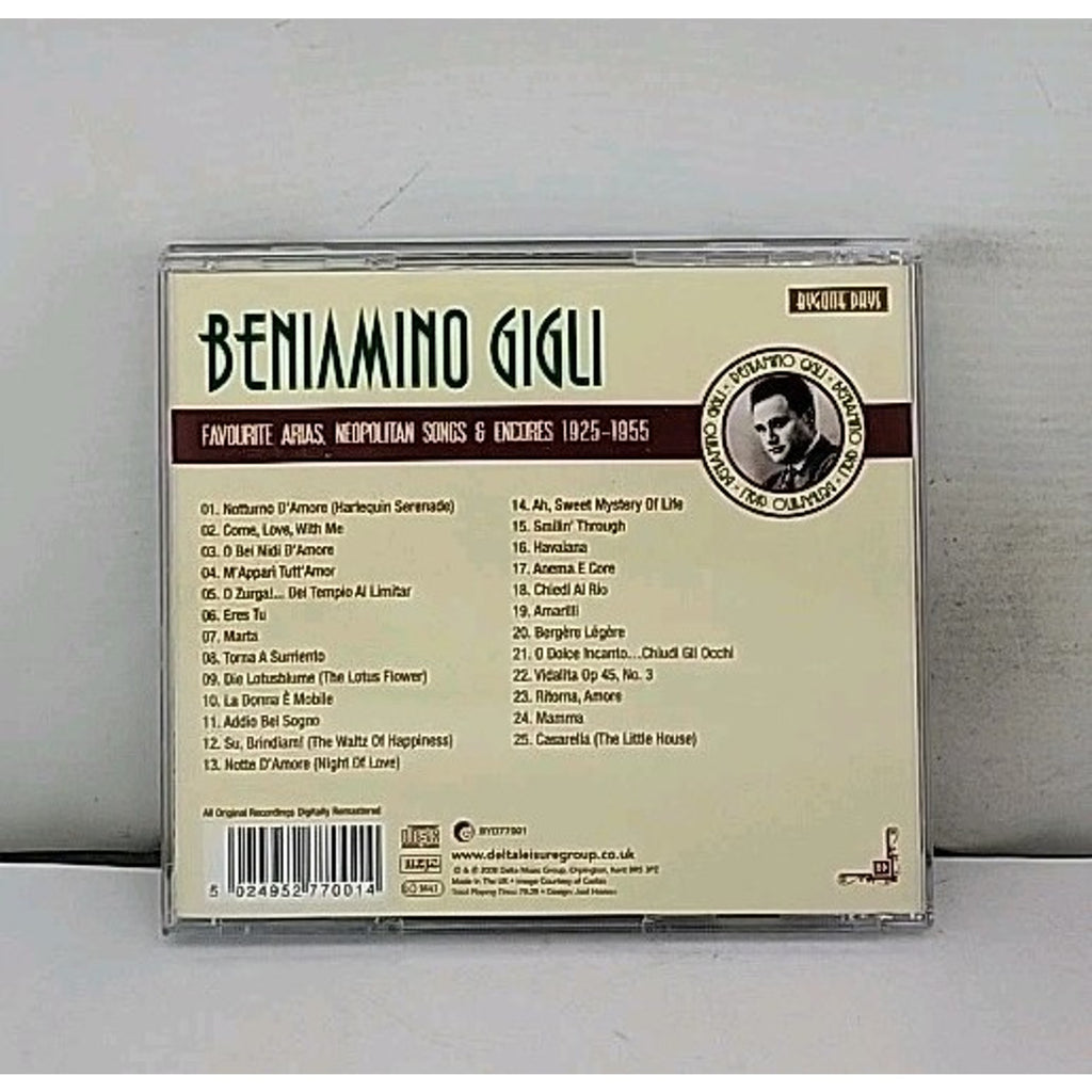 Favourite Arias Neapolitan Songs & Encores by Beniamino Gigli (CD, 2008)