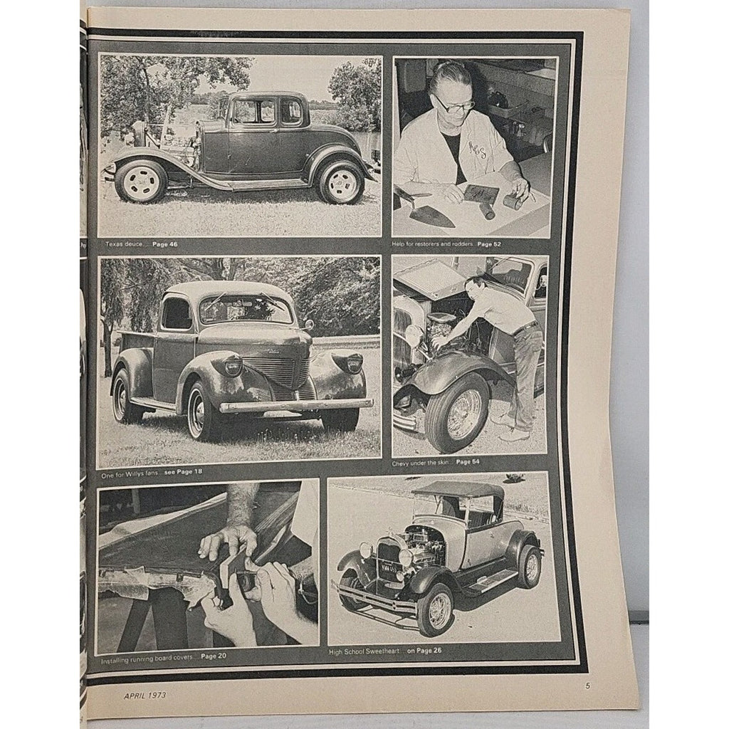 Street Rodder Magazine April 1973 Volume 2 No. 4
