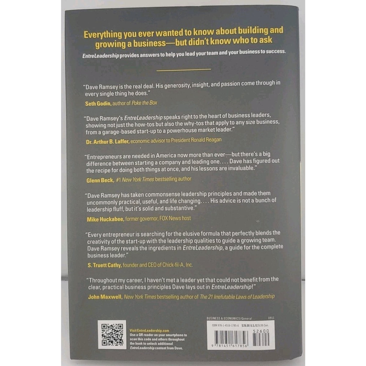 EntreLeadership : 20 Years of Practical Business Wisdom from the Trenches by...