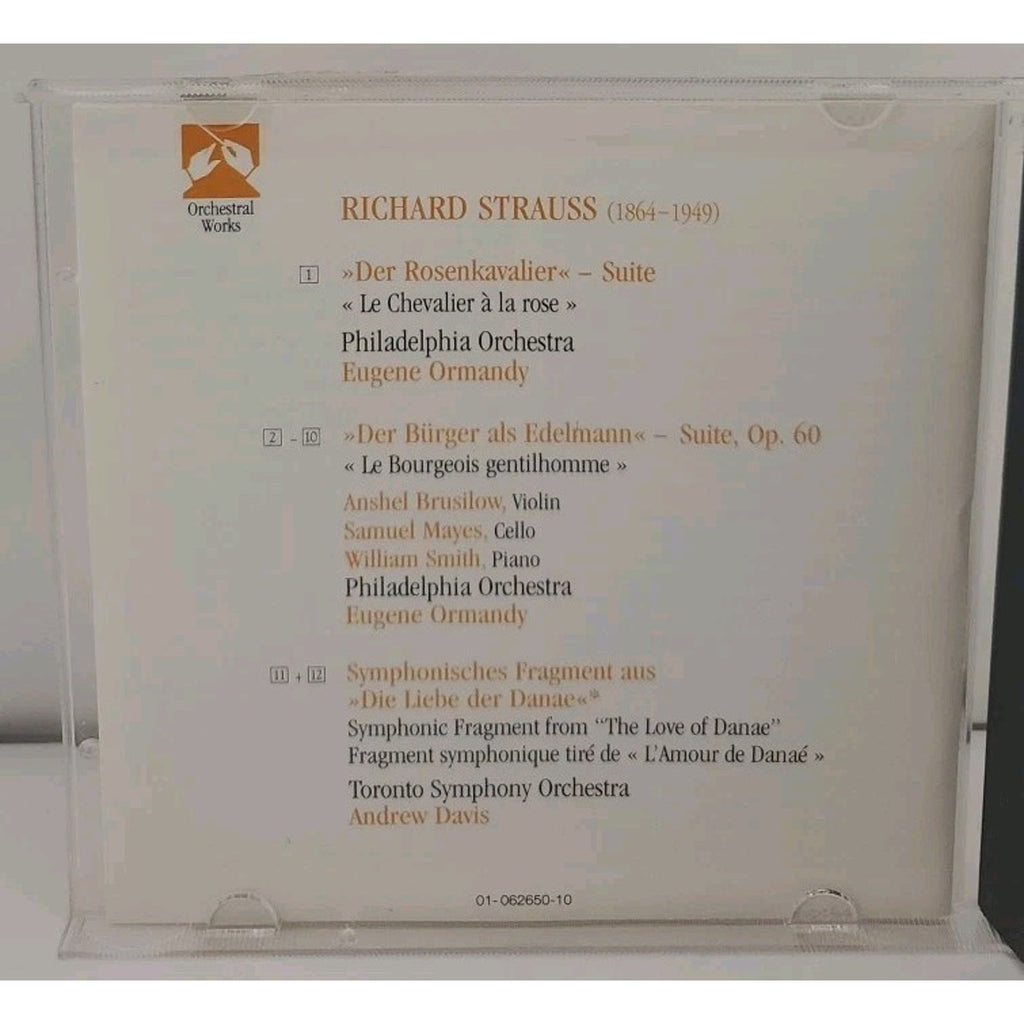 Der Rosenkavalier Suite/Bourgeois Ge by Richard Strauss (CD, 1997)