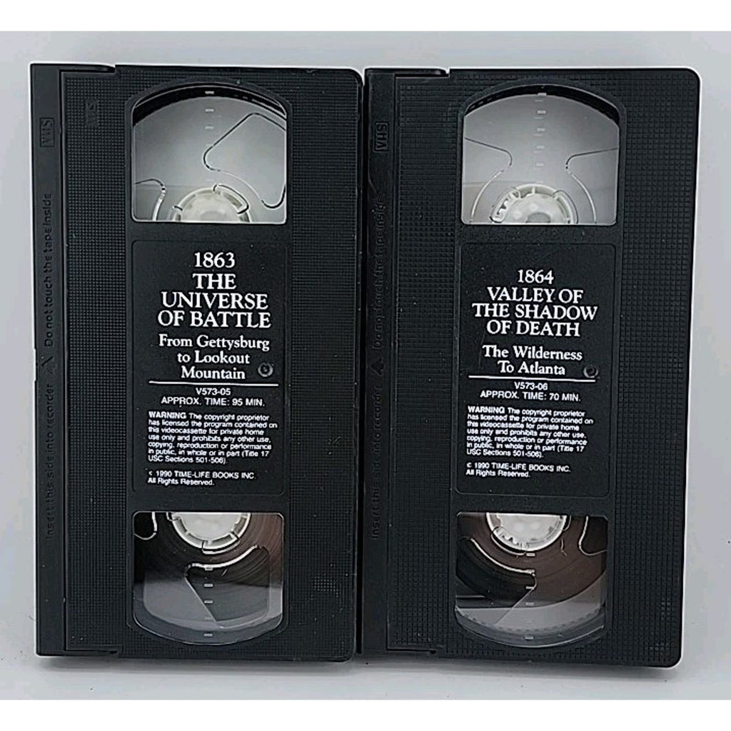 The Civil War Set Of 9 VHS Tapes 1861-1865 By Ken Burns Time Life Video