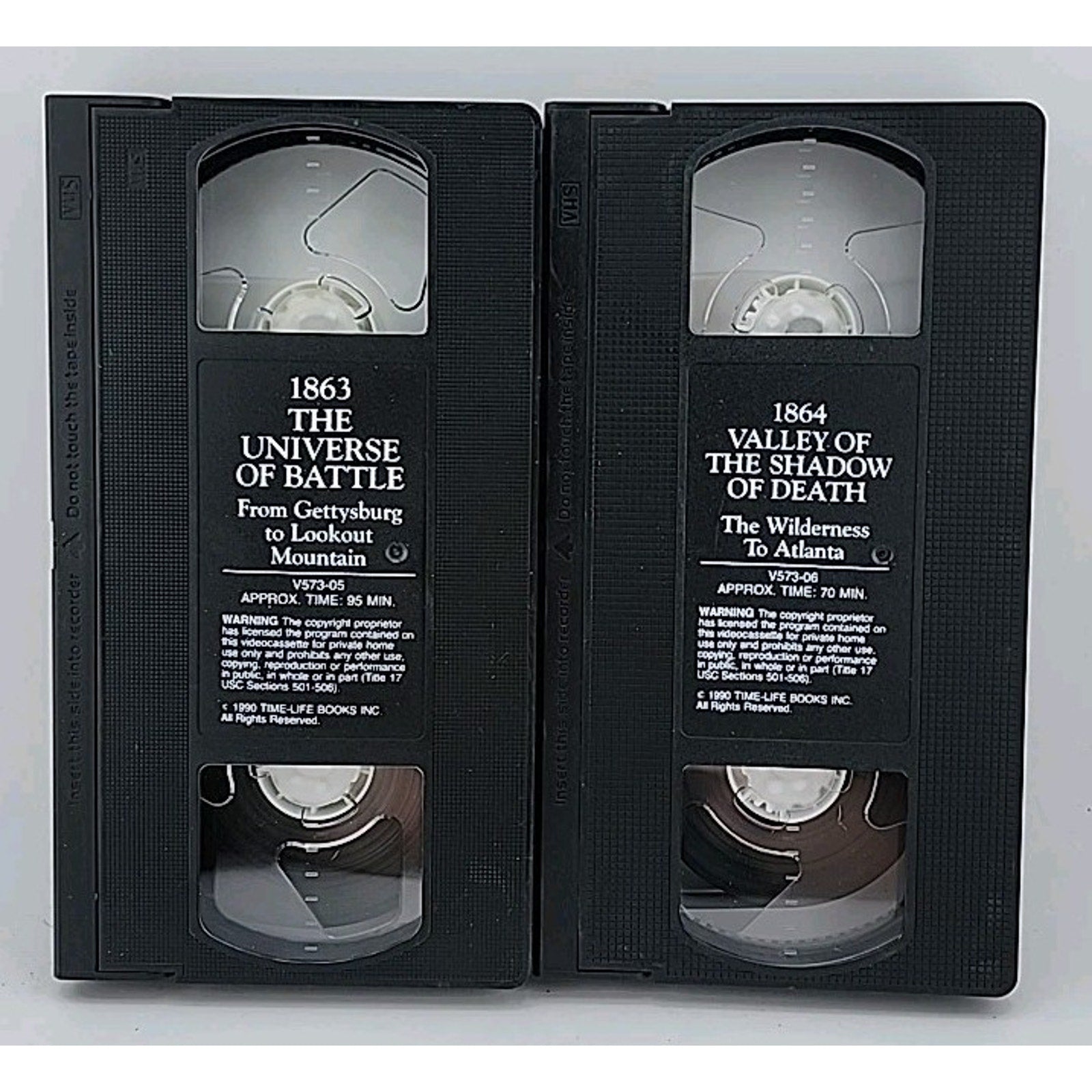 The Civil War Set Of 9 VHS Tapes 1861-1865 By Ken Burns Time Life Video