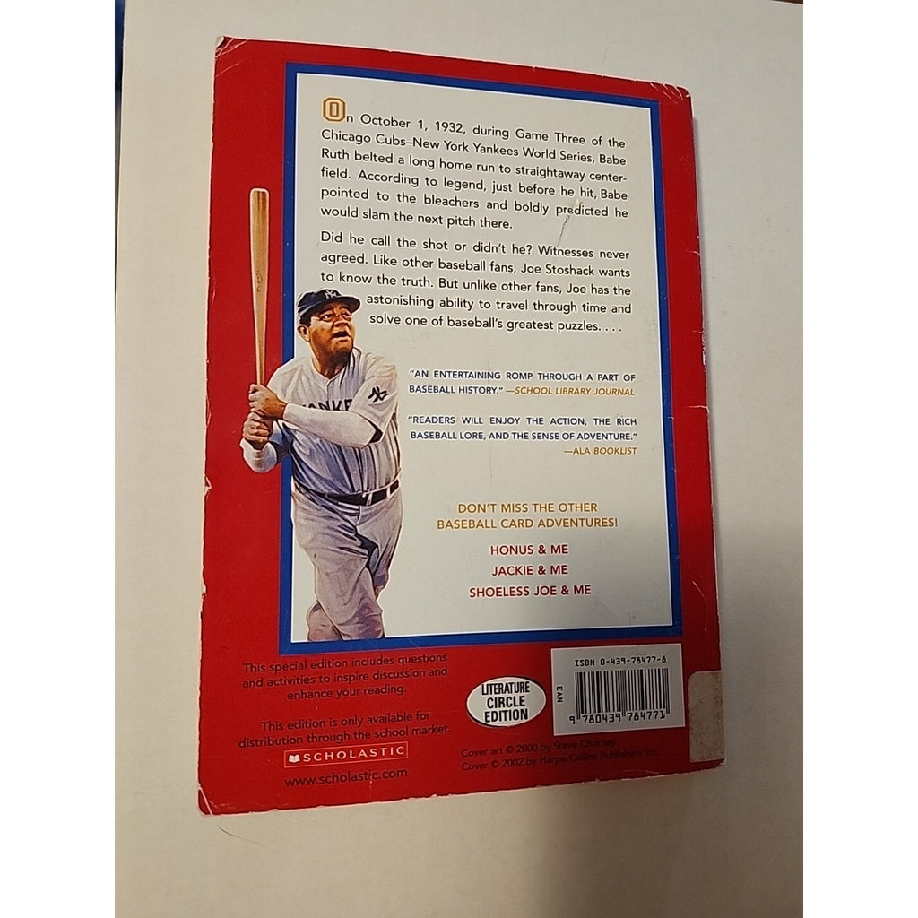 Babe & Me: A Baseball Card Adventure! Scholastic Book! Babe Ruth Yankees