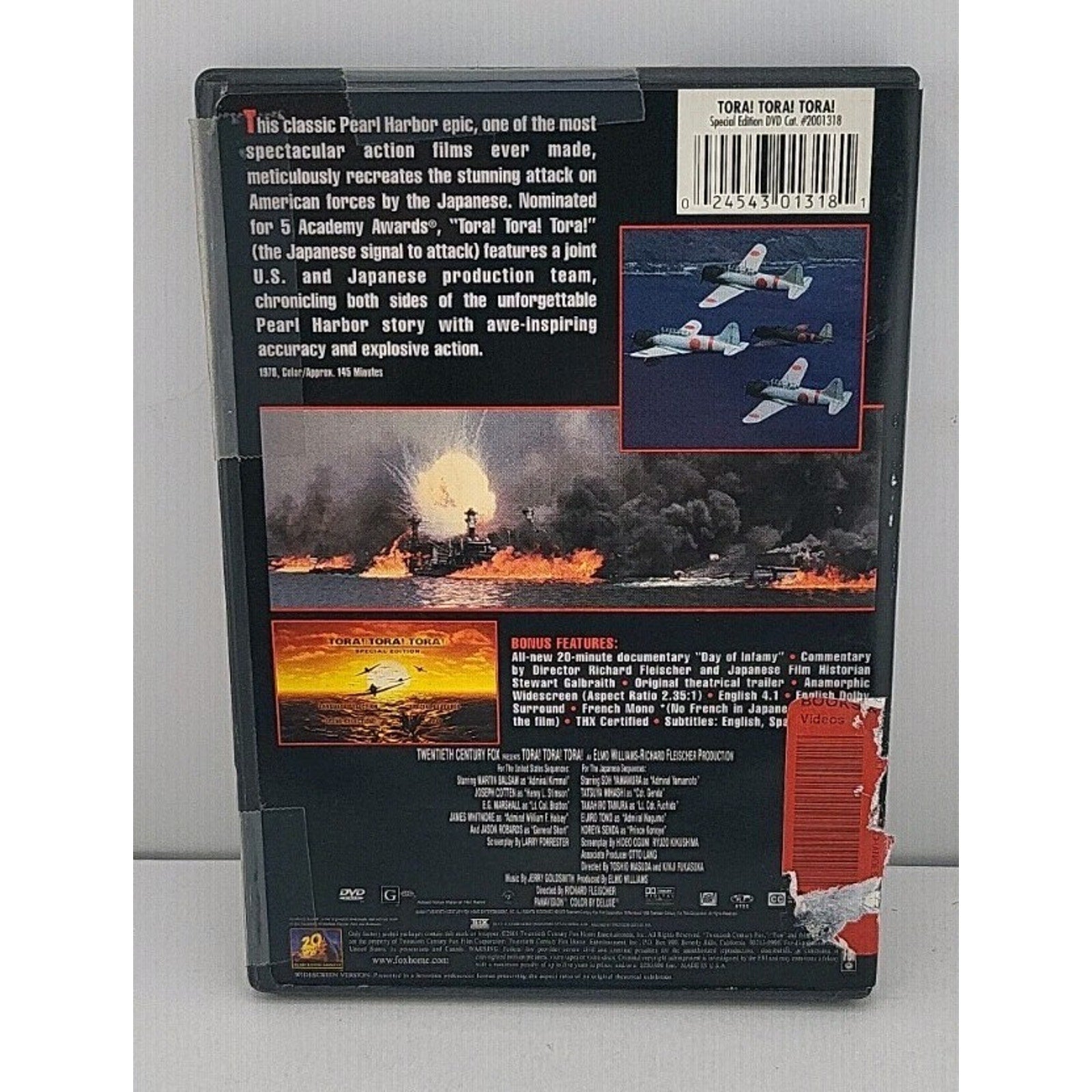 Tora Tora Tora (DVD, 2006, Special Edition Sensormatic)