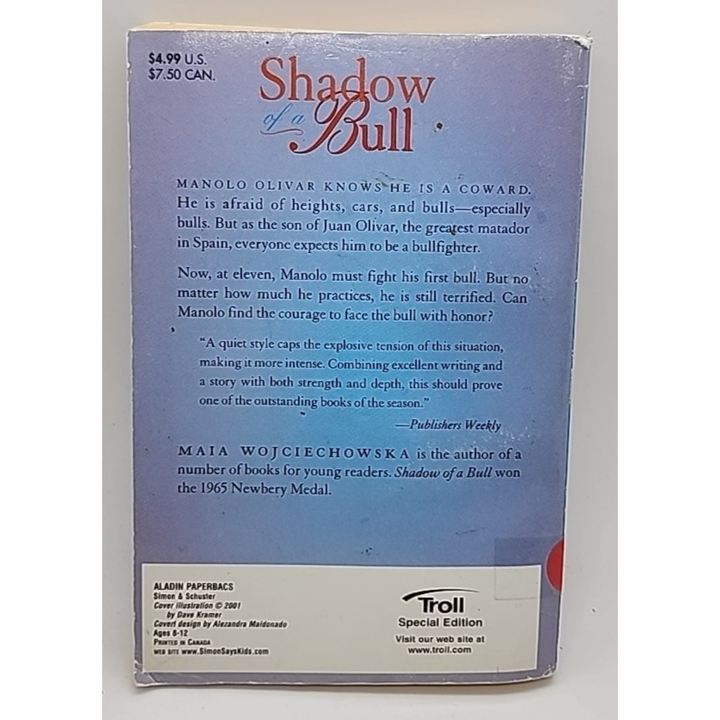 Shadow of a Bull by Maia Wojciechowska (Paperback)