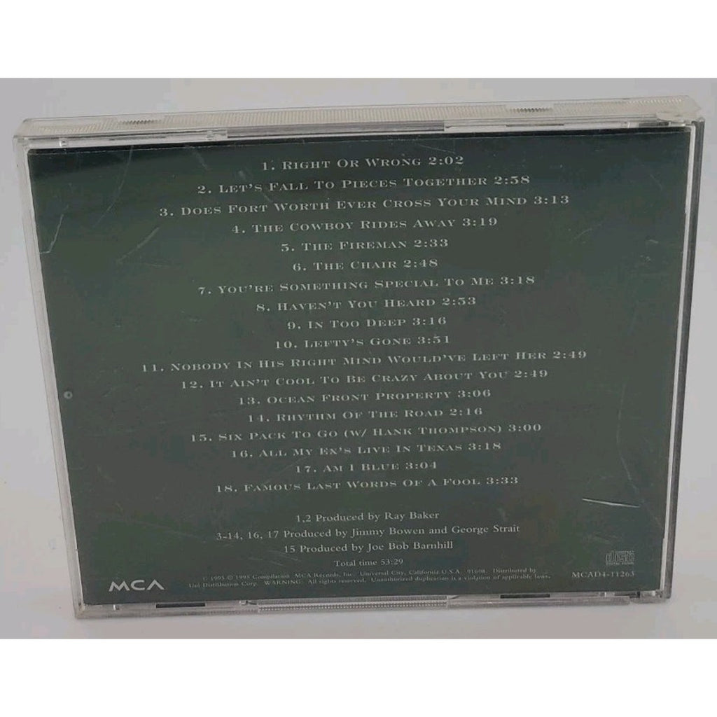 George Strait ~ Strait Out of The Box CD ~ Disc 2