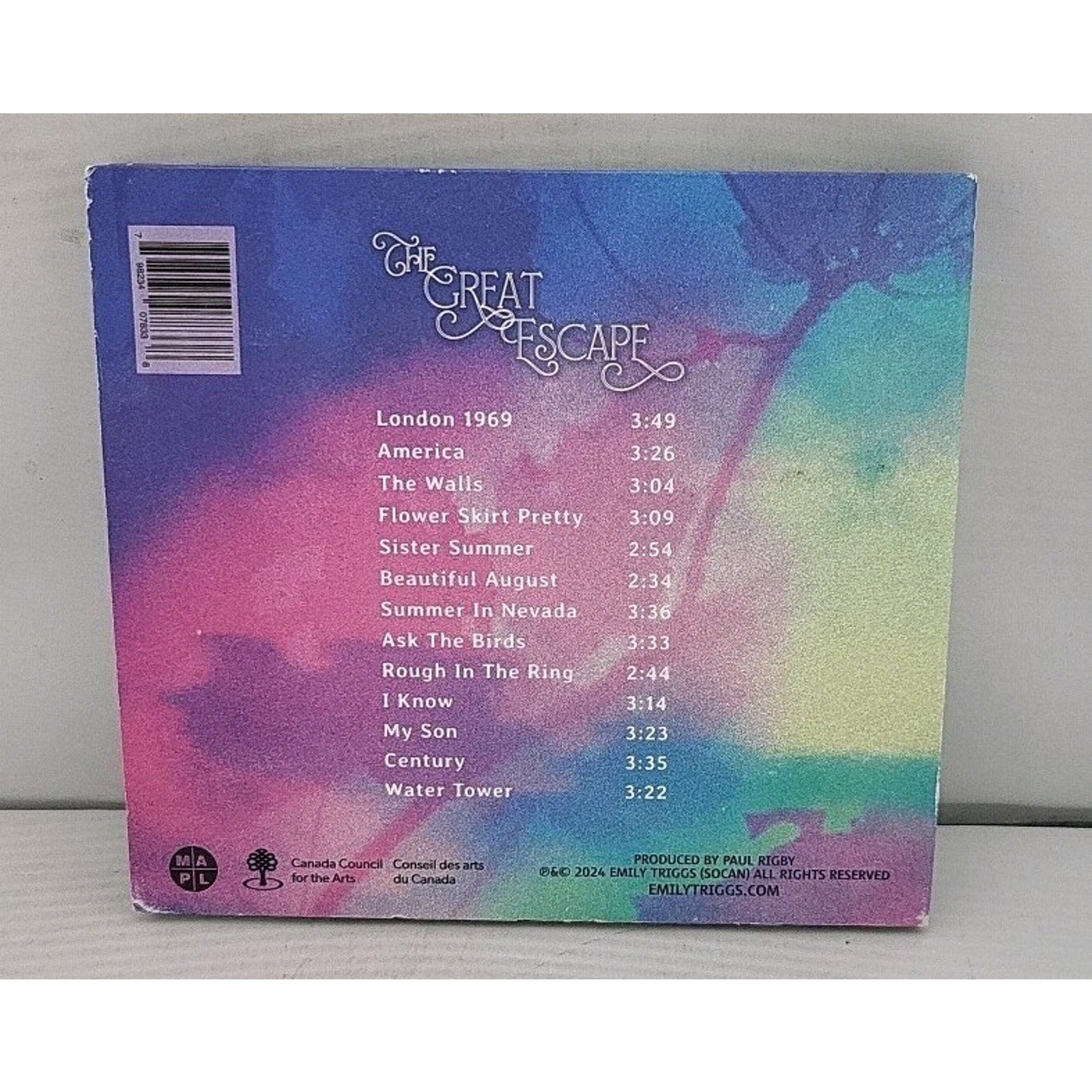 Emily Triggs - The Great Escape CD