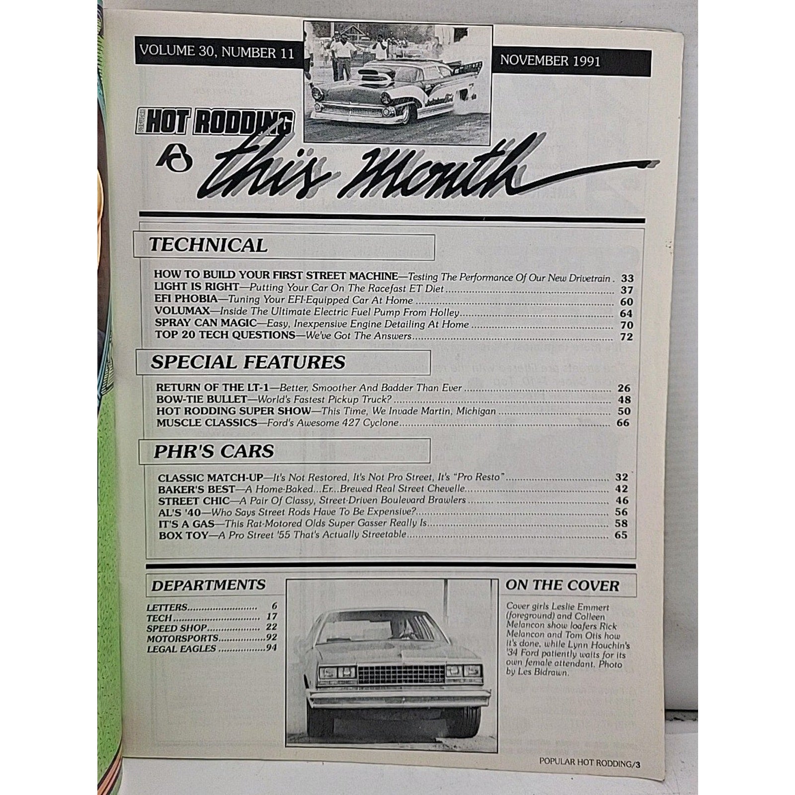 Popular Hot Rodding Magazine - November 1991 - Volume 30 Number 11