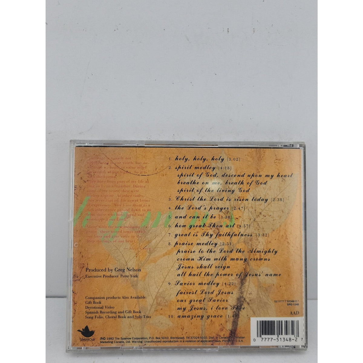 Hymns-A Portrait of Christ by Steve Green (CD, 1993)
