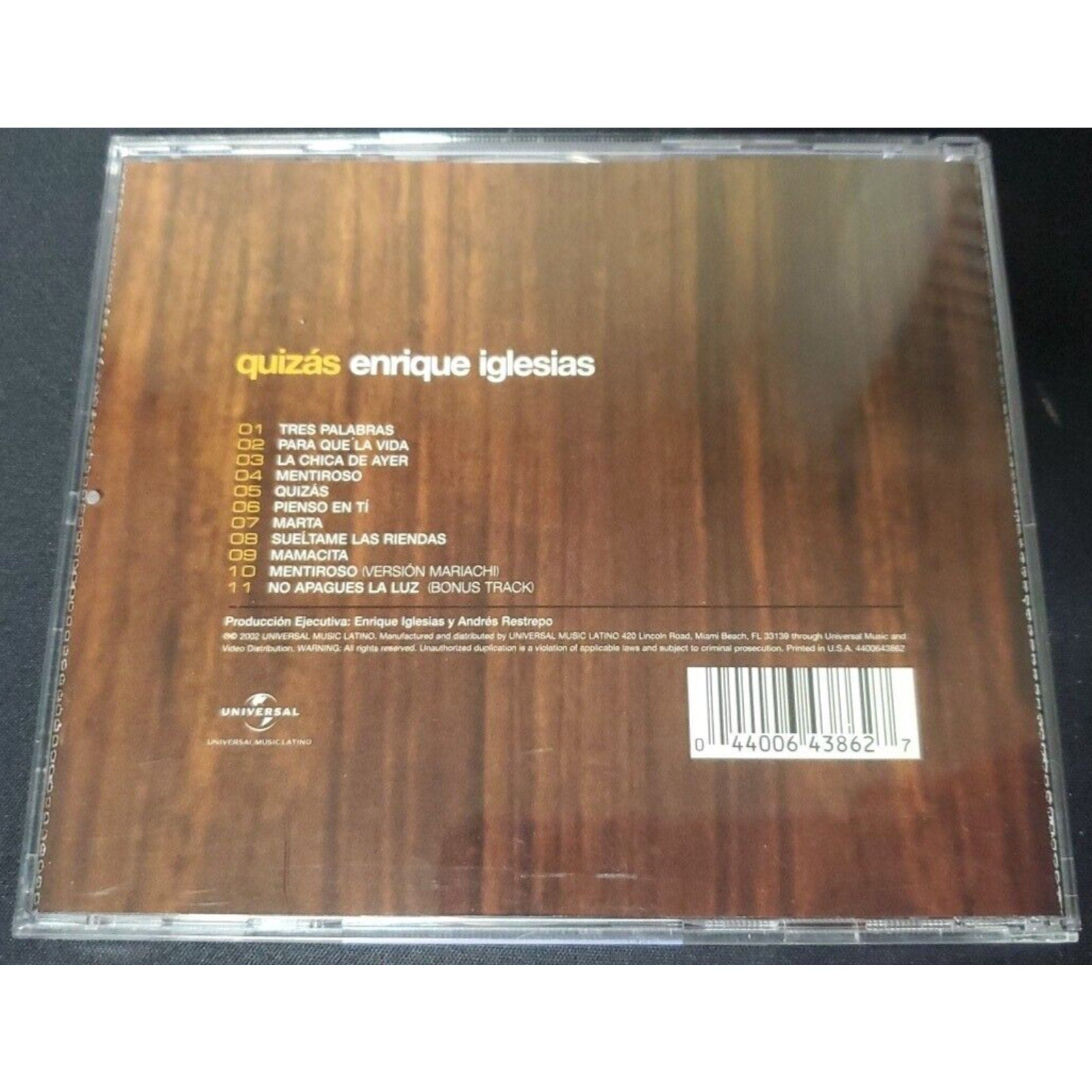 Enrique Iglesias - Quizas - CD