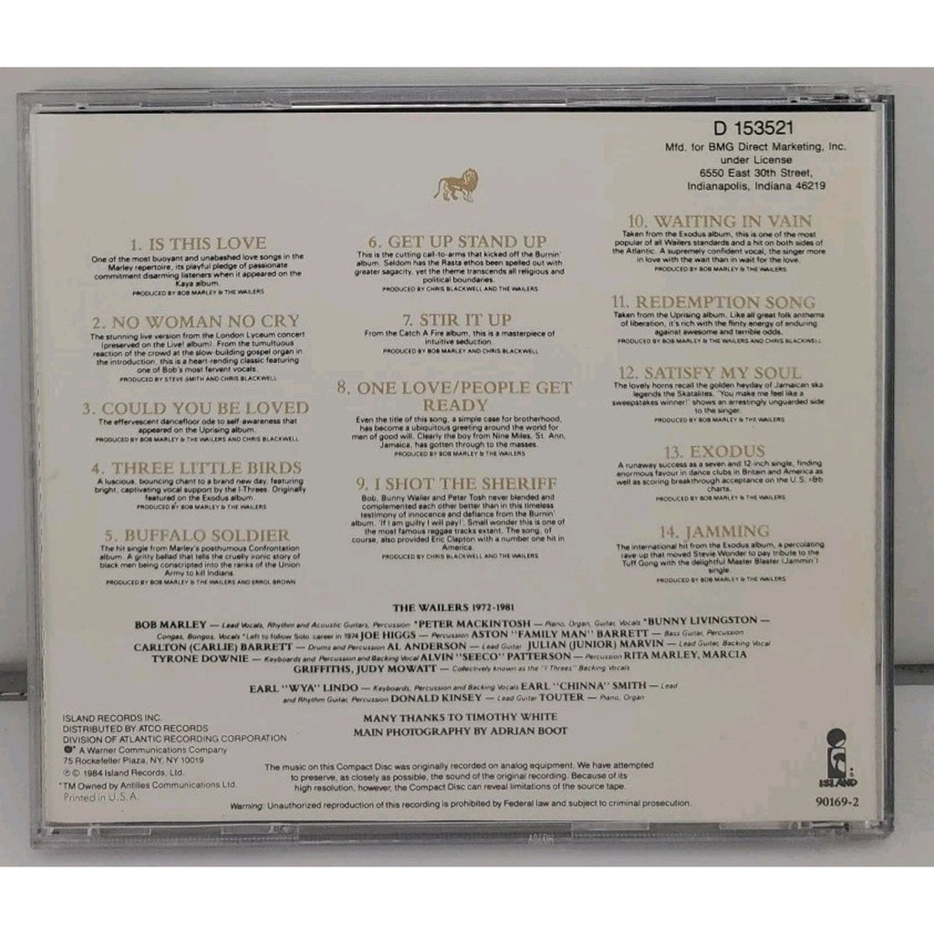 Legend (New Packaging) by Marley, Bob & Wailers (CD, 2002)