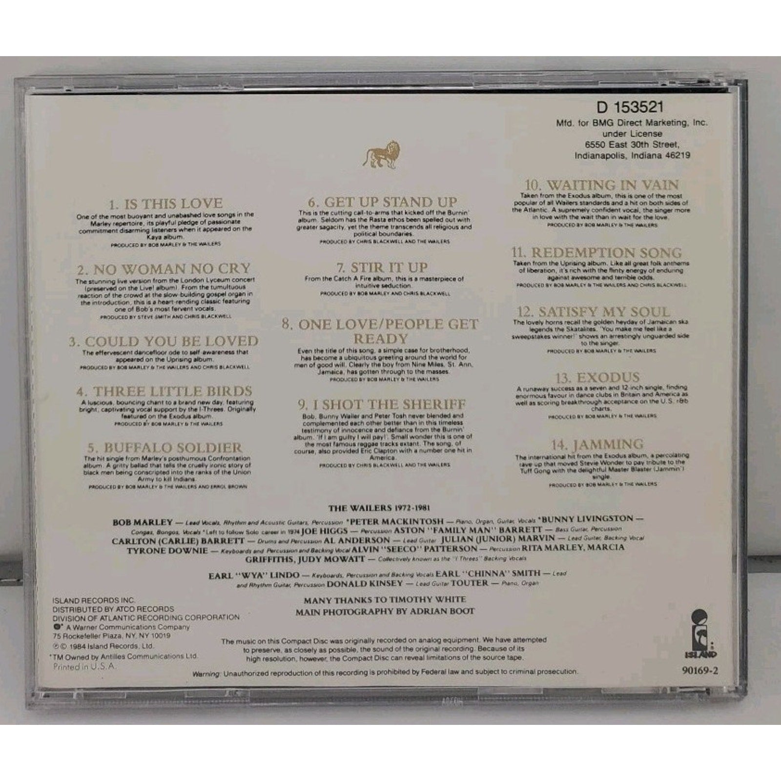 Legend (New Packaging) by Marley, Bob & Wailers (CD, 2002)