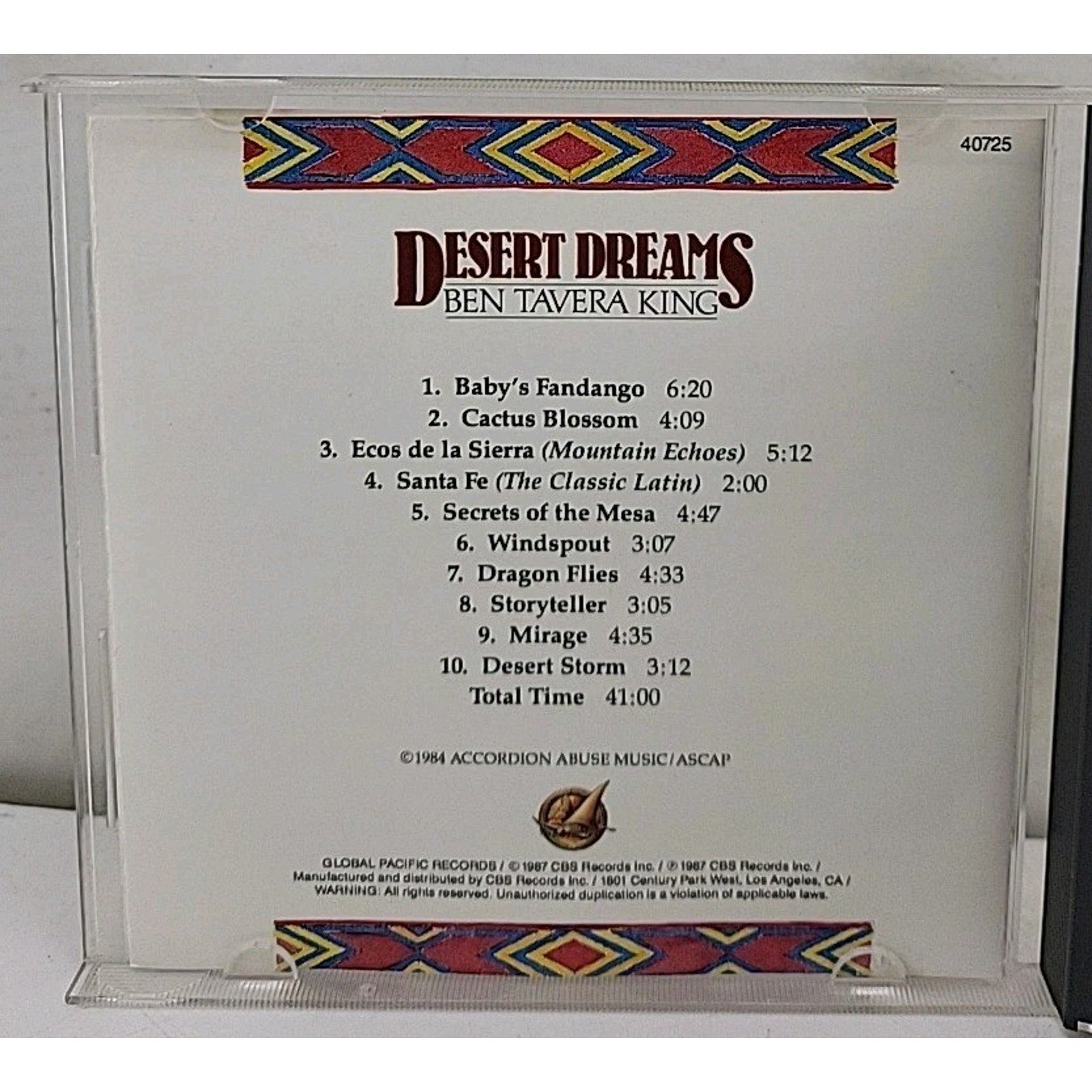 Desert Dreams Ben Tavera King Music CD Album