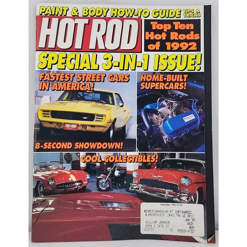 Hot Rod Magazine December 1992