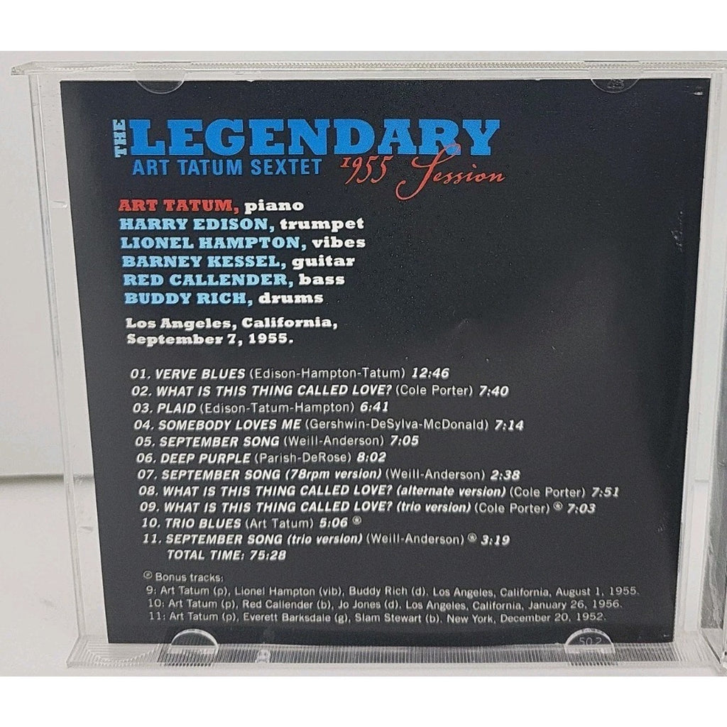 Legendary 1955 Session by Tatum, Art (CD, 2007)