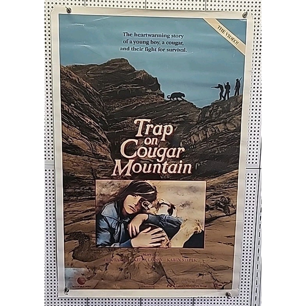 Trap On Cougar Mountain (40 X 27 Poster 1985) Keith Erik Larsen Karen Steele USA