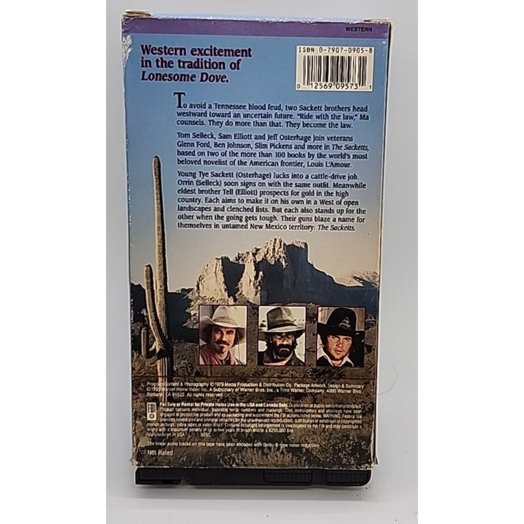 The Sacketts Staring Sam Elliott (VHS, 1991, 2-Tape Set)