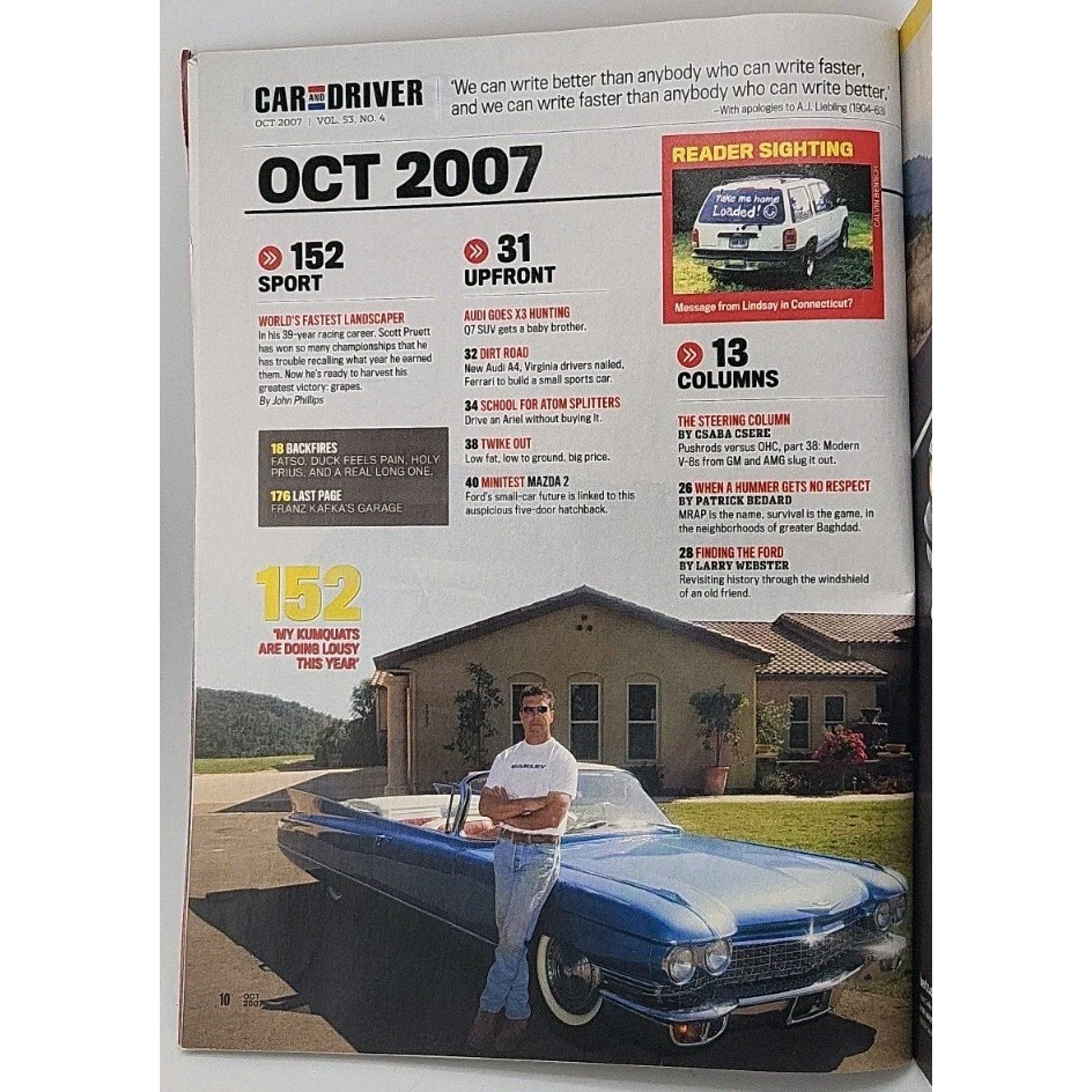 Car And Driver Magazine - October 2007 - Vol. 53 No. 4