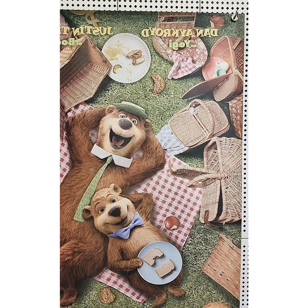 Yogi Bear Movie Poster 2 Sided Original Advance 27x40 Justin Timberlake