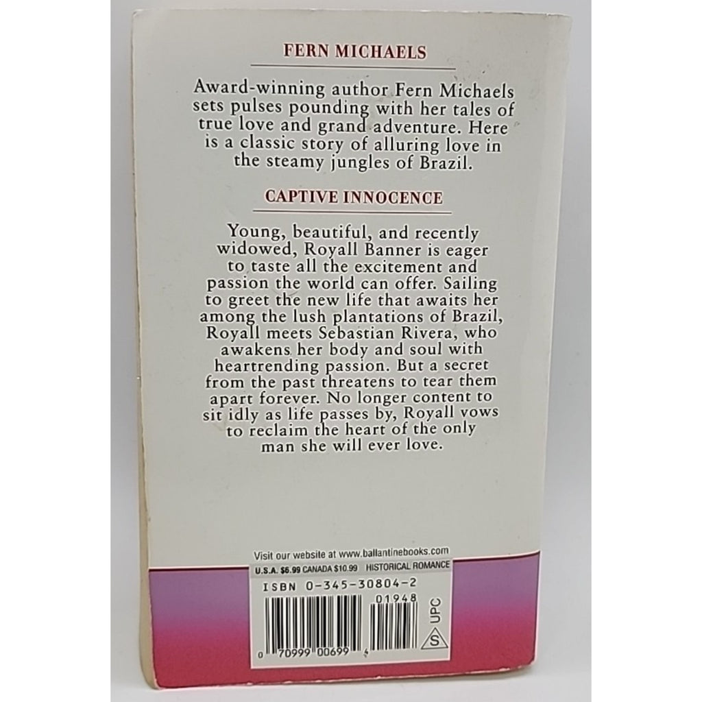 Captive Innocence : A Novel by Fern Michaels (1982, Mass Market)