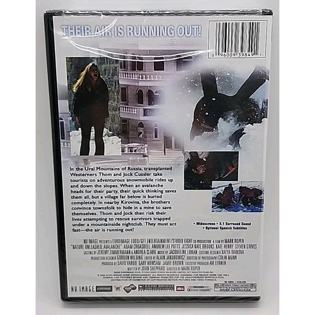 Avalanche-Nature Unleashed (DVD, 2004) *Brand New*